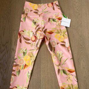 Beyond Yoga High Waisted Midi Leggings Pink Lemonade Size Small NWT
